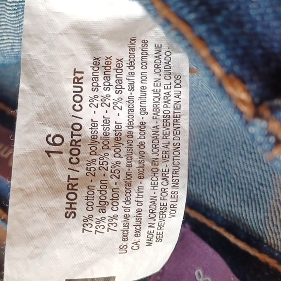 Gloria Vanderbilt jeans  A manda women's size 16 short - Picture 5 of 5